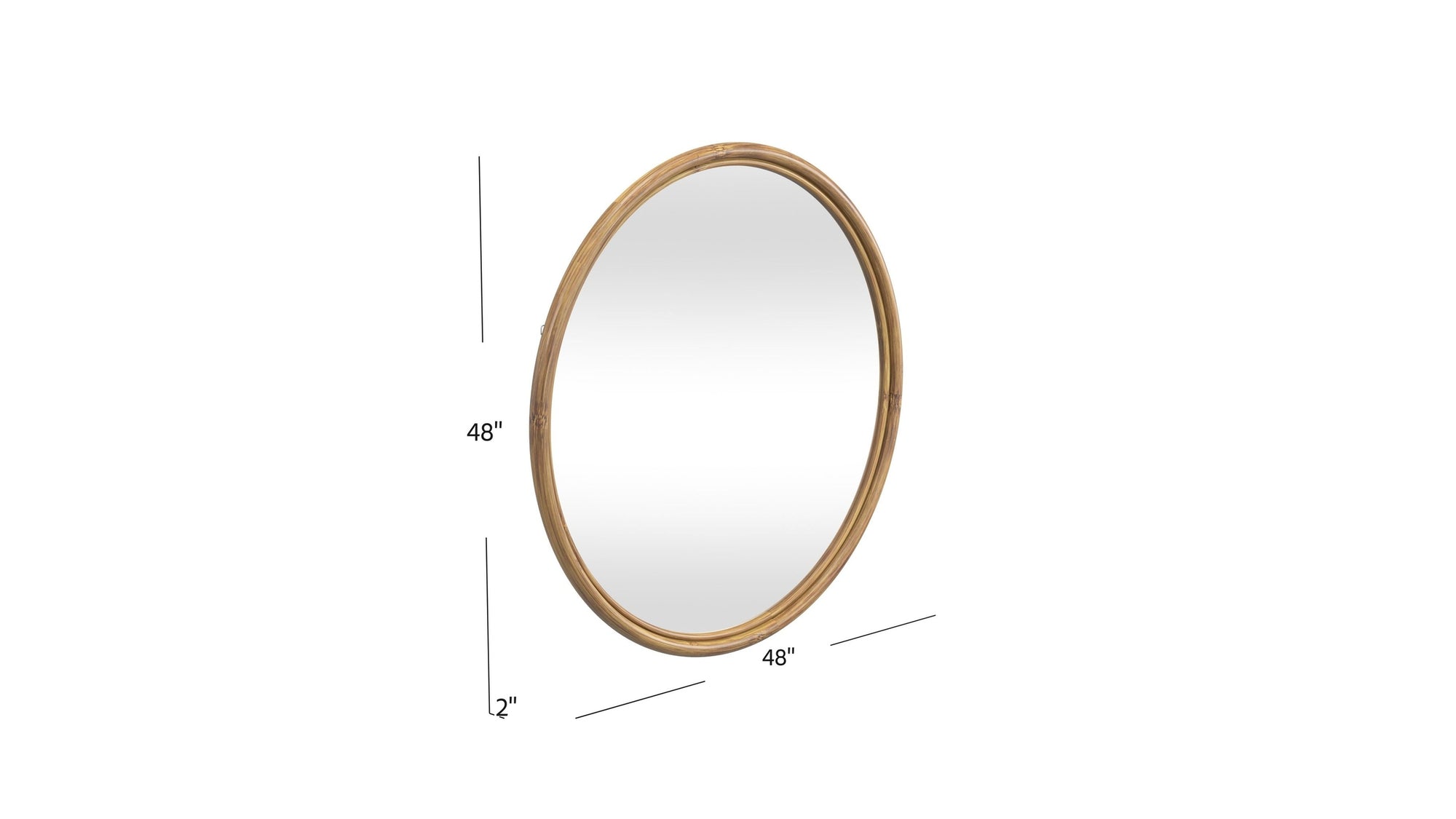 Certa - Wall Mirror - Dark Brown