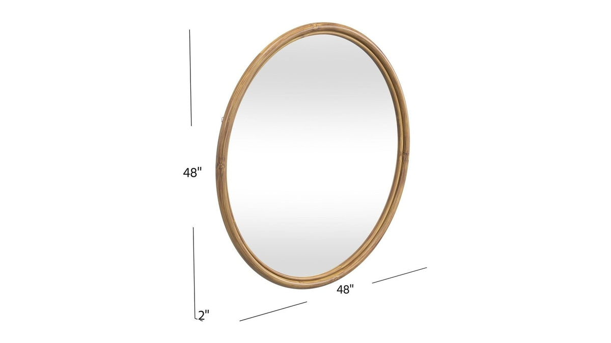 Certa - Wall Mirror - Dark Brown
