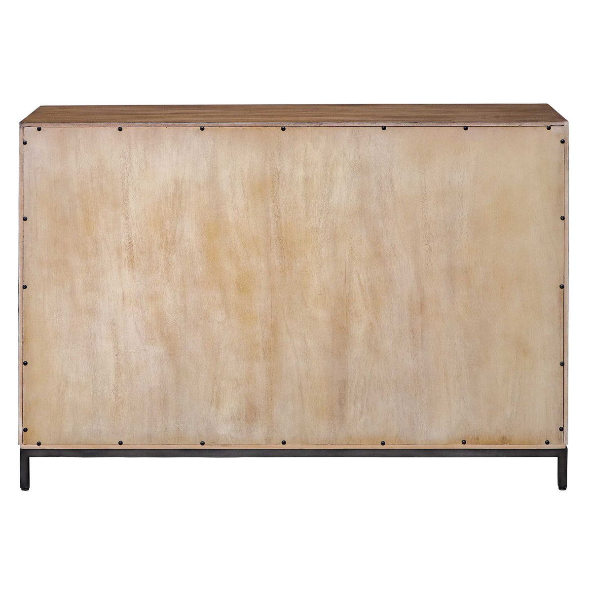 Paltrow - Burl 2 Door Cabinet - Woodtone