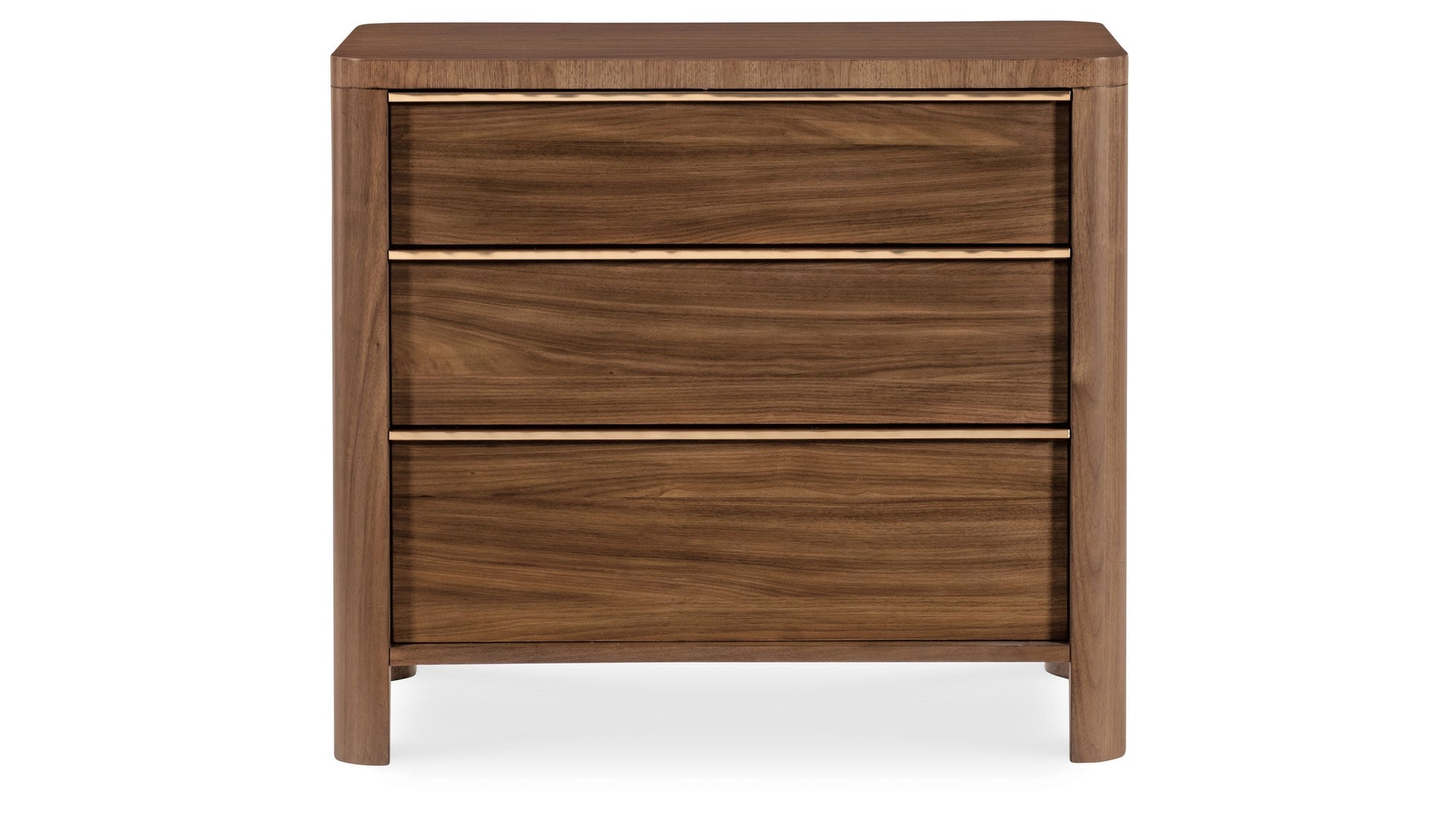 Eleana - Three Drawer Nightstand - Medium Wood