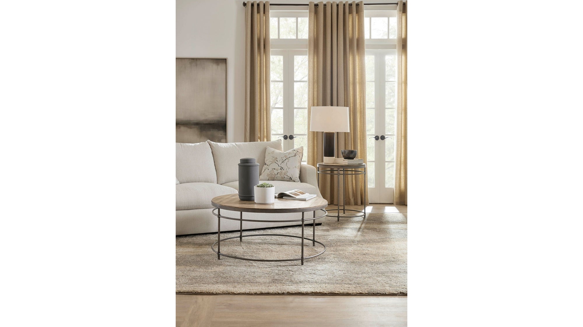 Commerce And Market - Saint Armand Round Cocktail Table