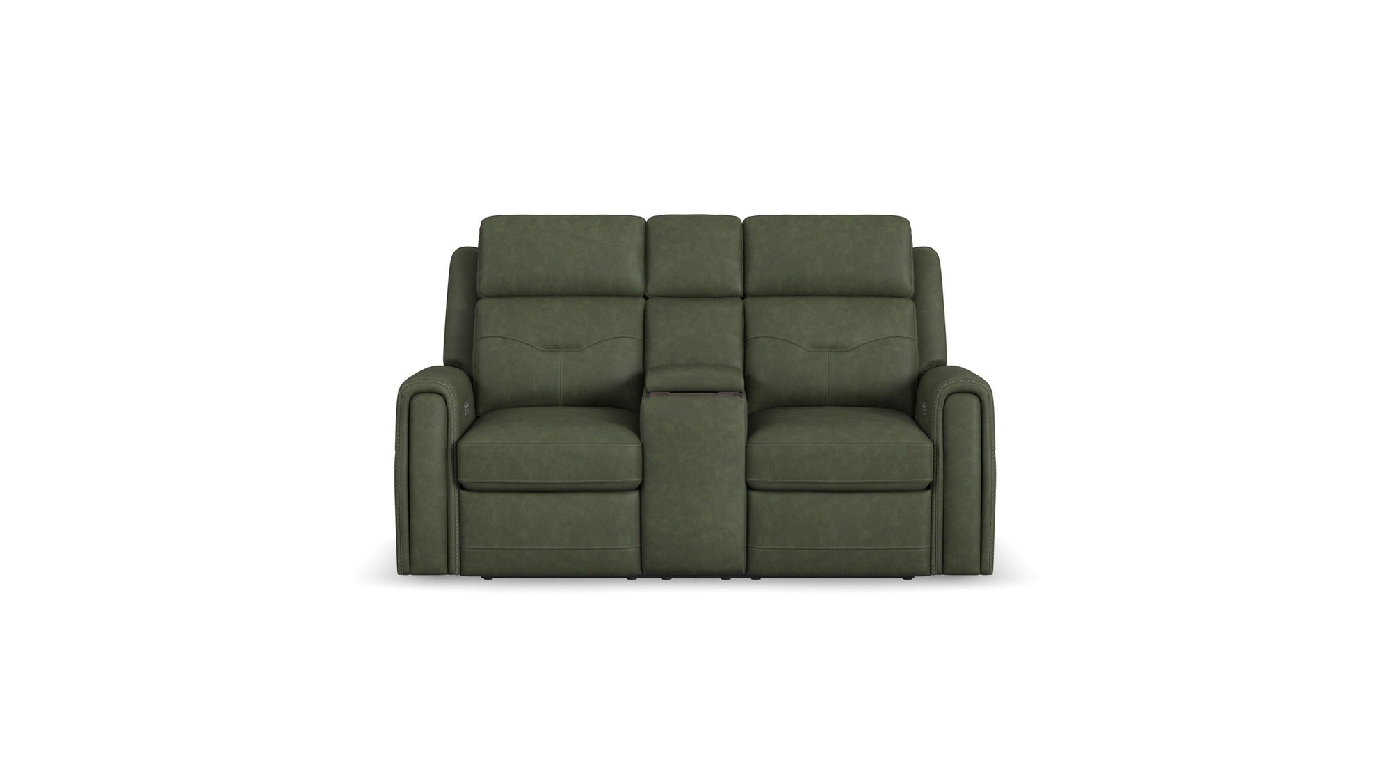 Felix - Power Reclining Loveseat With Console, Power Headrest, Lumbar, Heat &amp; Massage
