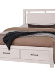 Lodge & Loft - Floating Panel Bed With Footboard Storage
