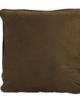 Brown Faux Leather - Euro Pillow - Brown