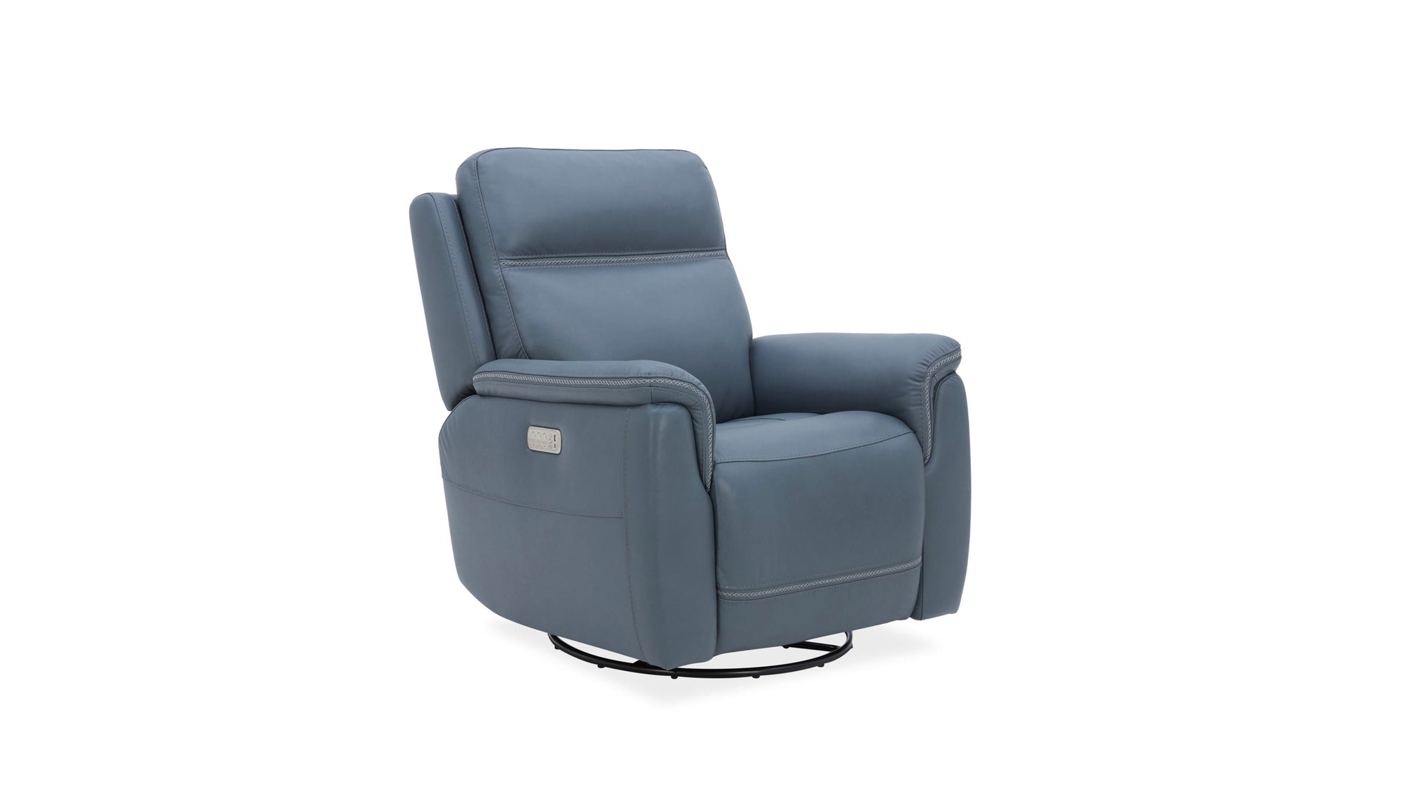 Sawyer - Swivel Glider With Power Headrest, Lumbar, Heat & Massage
