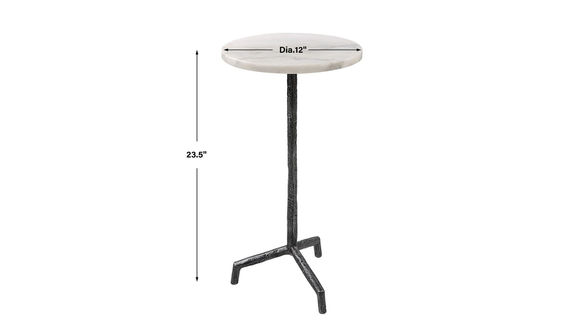 Puritan - White Marble Drink Table