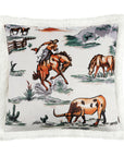Campfire - Ranch Life Western Toile Campfire Sherpa Pillow 6 Per Carton - Duffle Bag