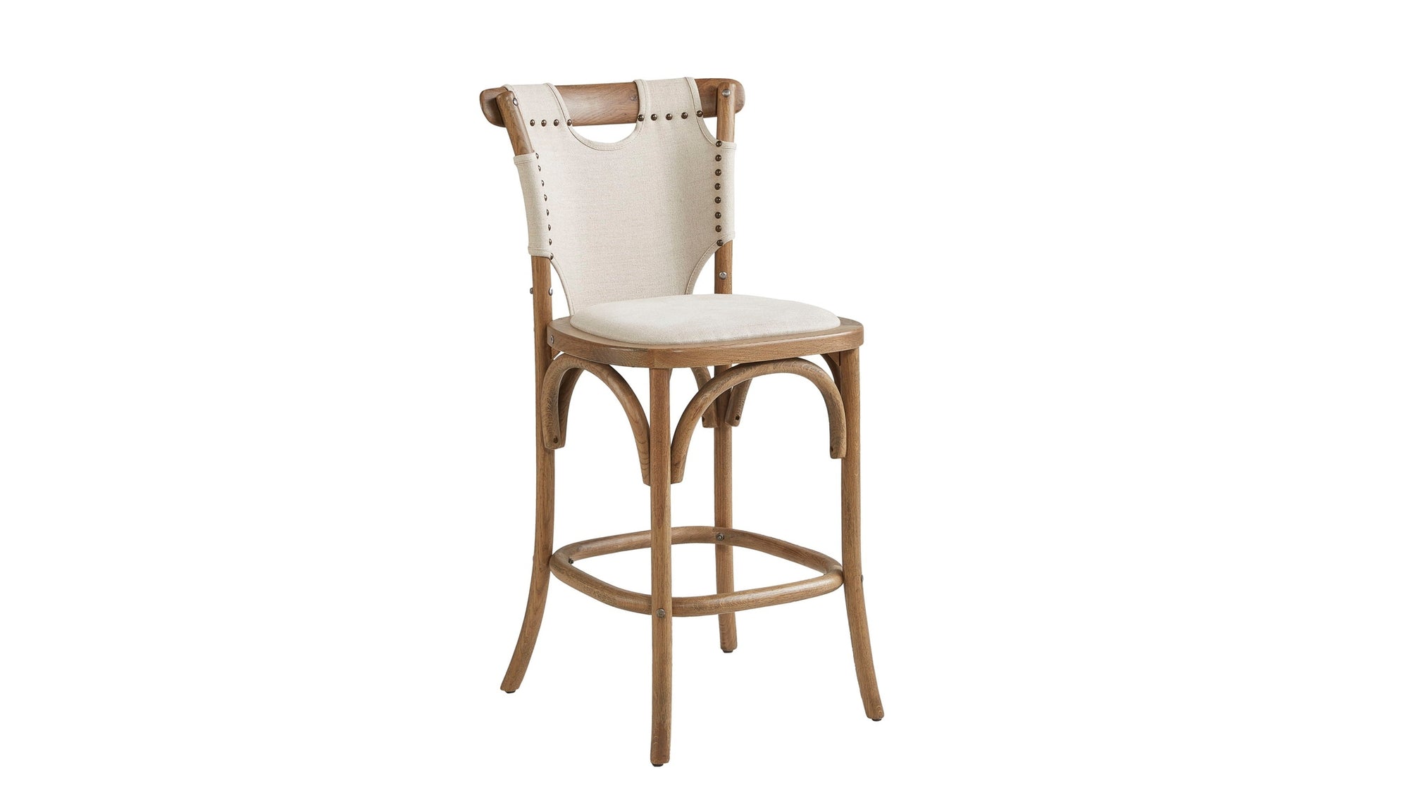 Split Shoulder - Counter Stool - Light Brown