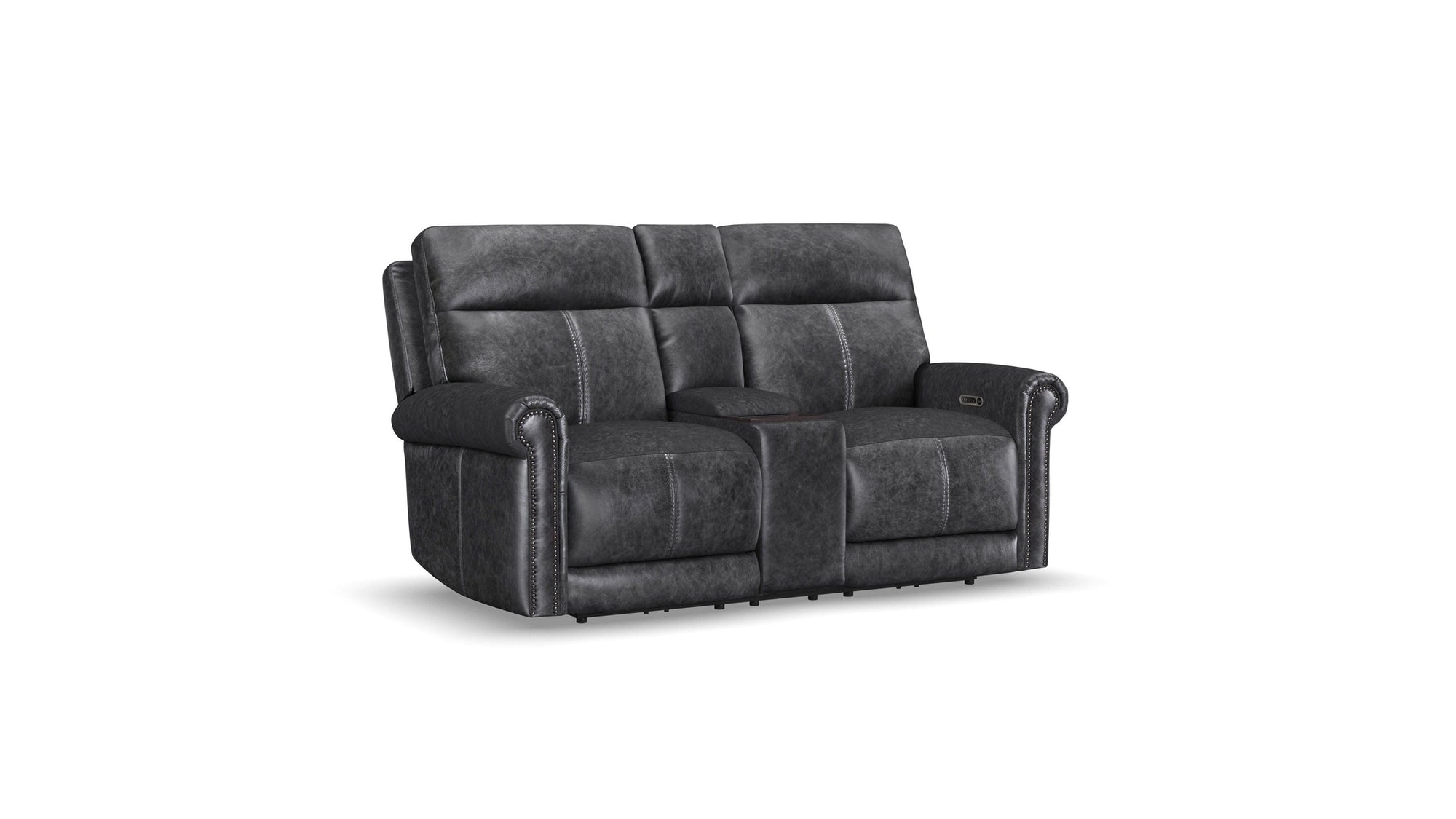 Alexander - Power Reclining Loveseat With Console, Power Headrest & Lumbar