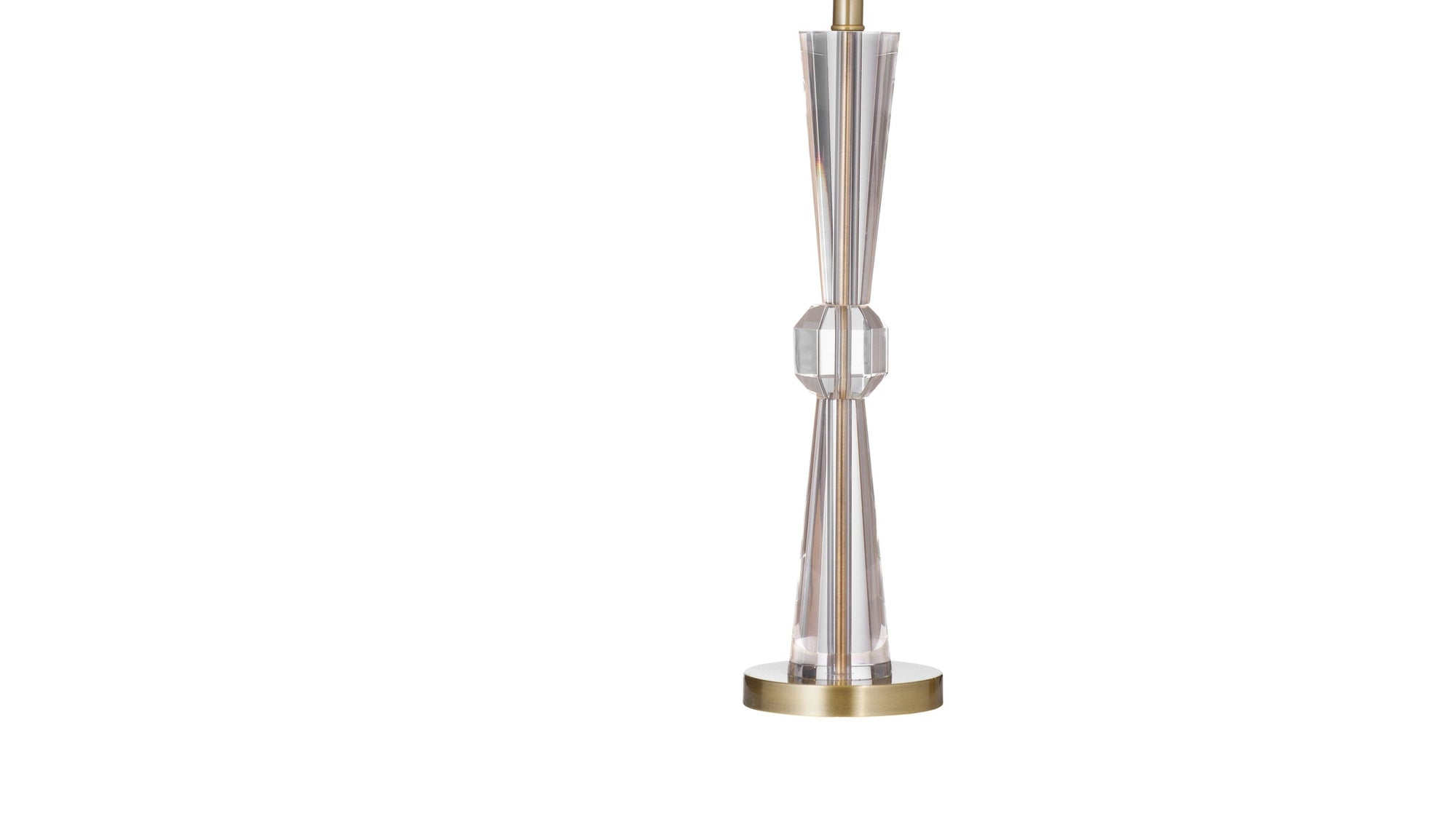Devon - Table Lamp - Clear / Brushed Gold