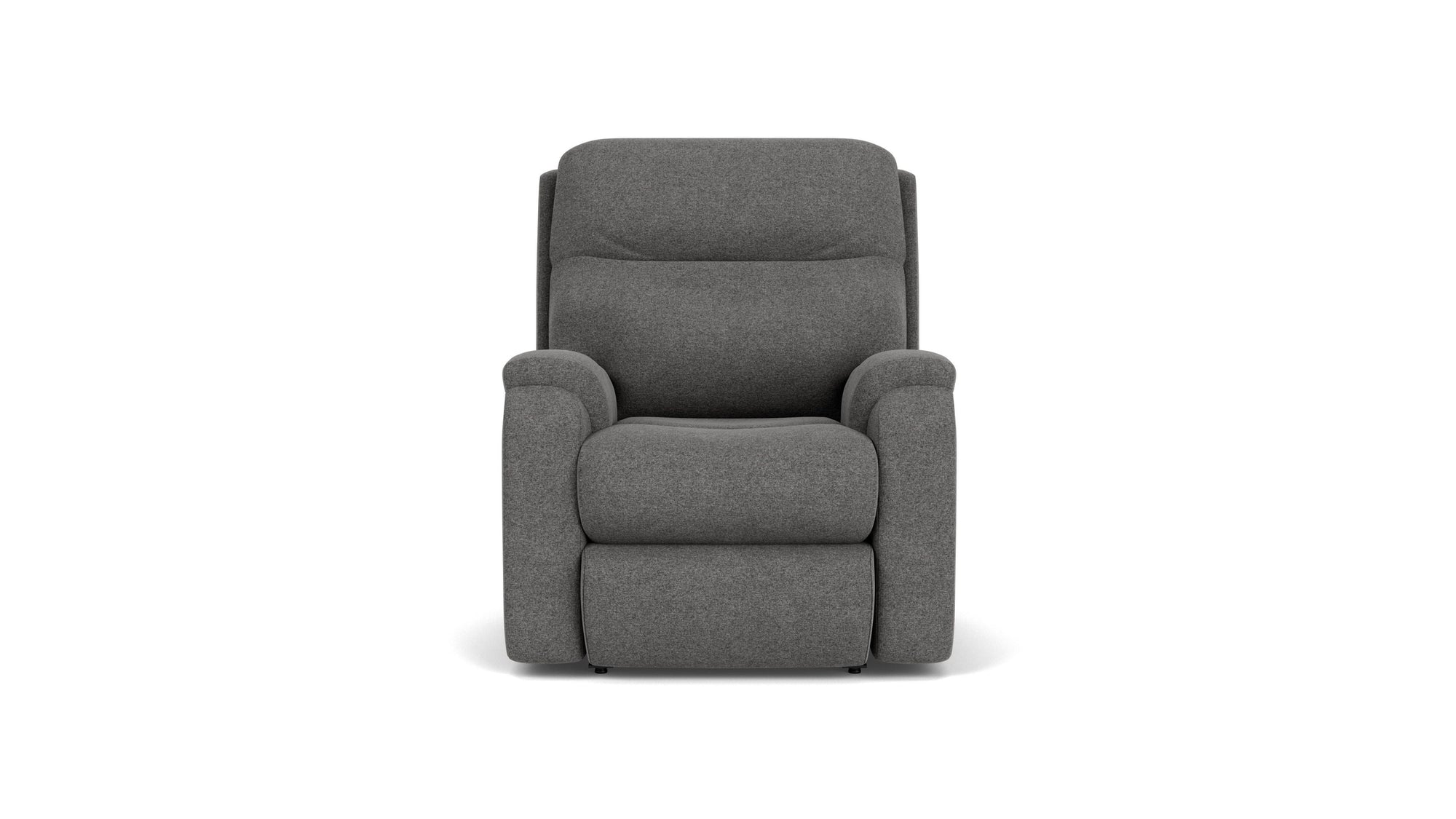 Penn - Transitional Fabric Power Rocking Recliner With Power Headrest &amp; Lumbar
