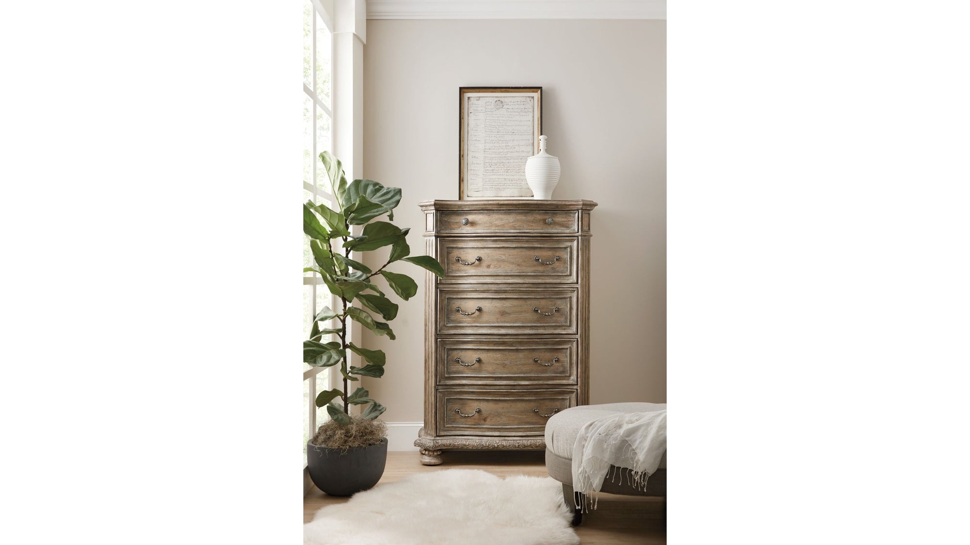 Castella - 5-Drawer Chest - Light Brown