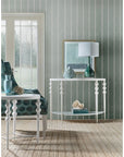 Melange - On The Bright Side Demilune Console - White