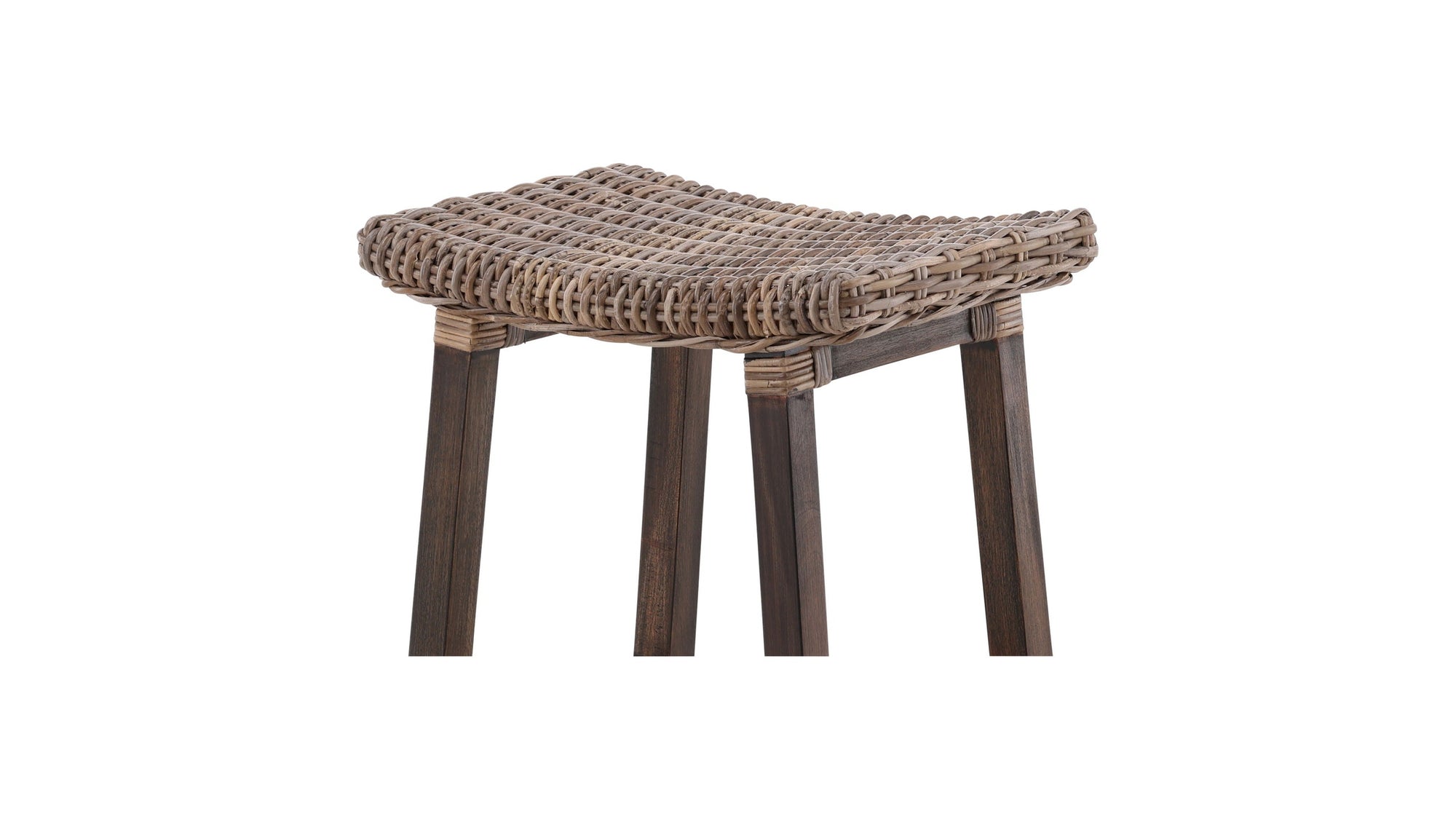Country - Woven Kubu Counter Stool - Brown