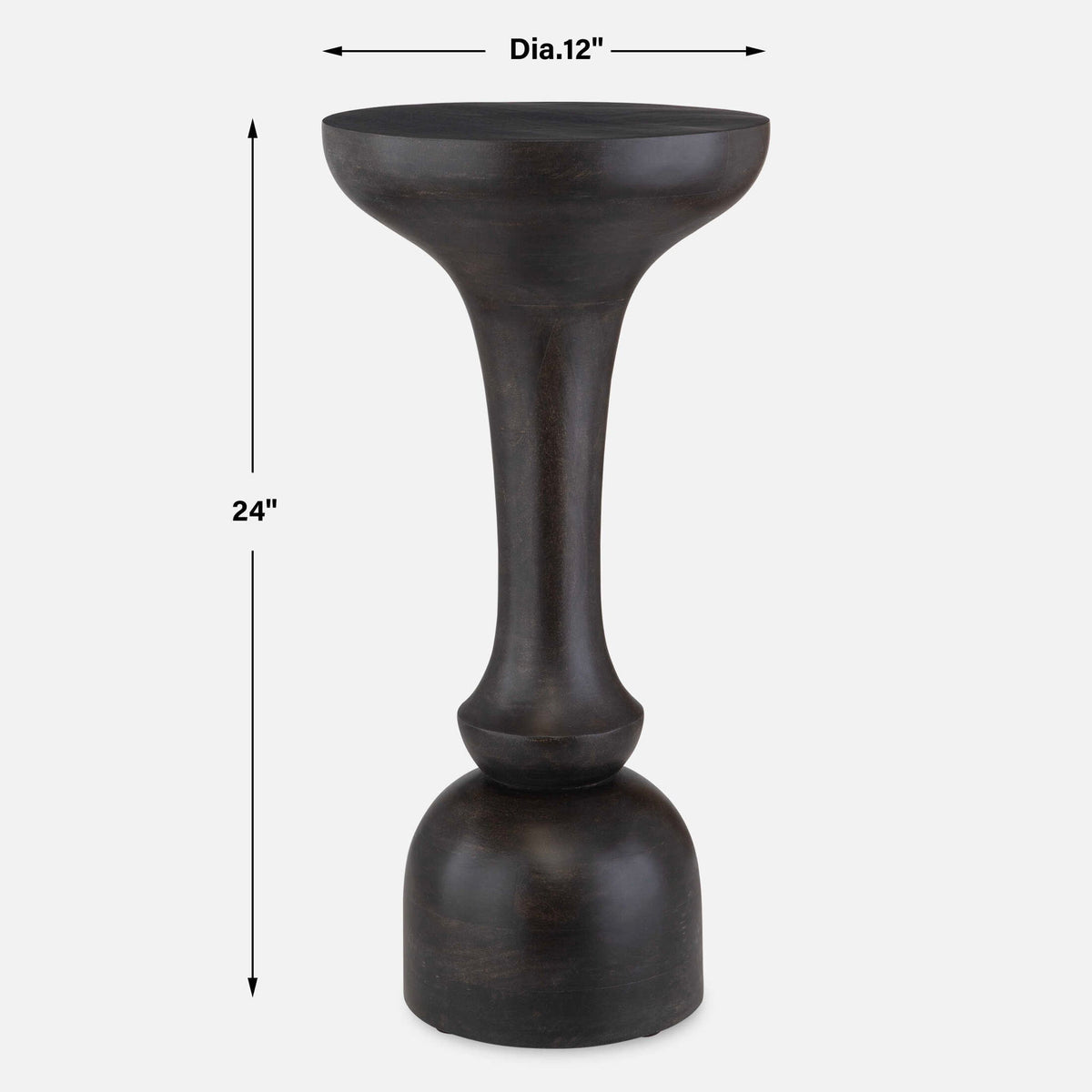 Gambit - Hourglass Accent Table - Black