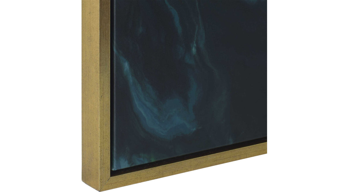 Serene Green - Framed Abstract Art