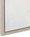 Simple Serenity - Framed Abstract Art - White / Light Blue