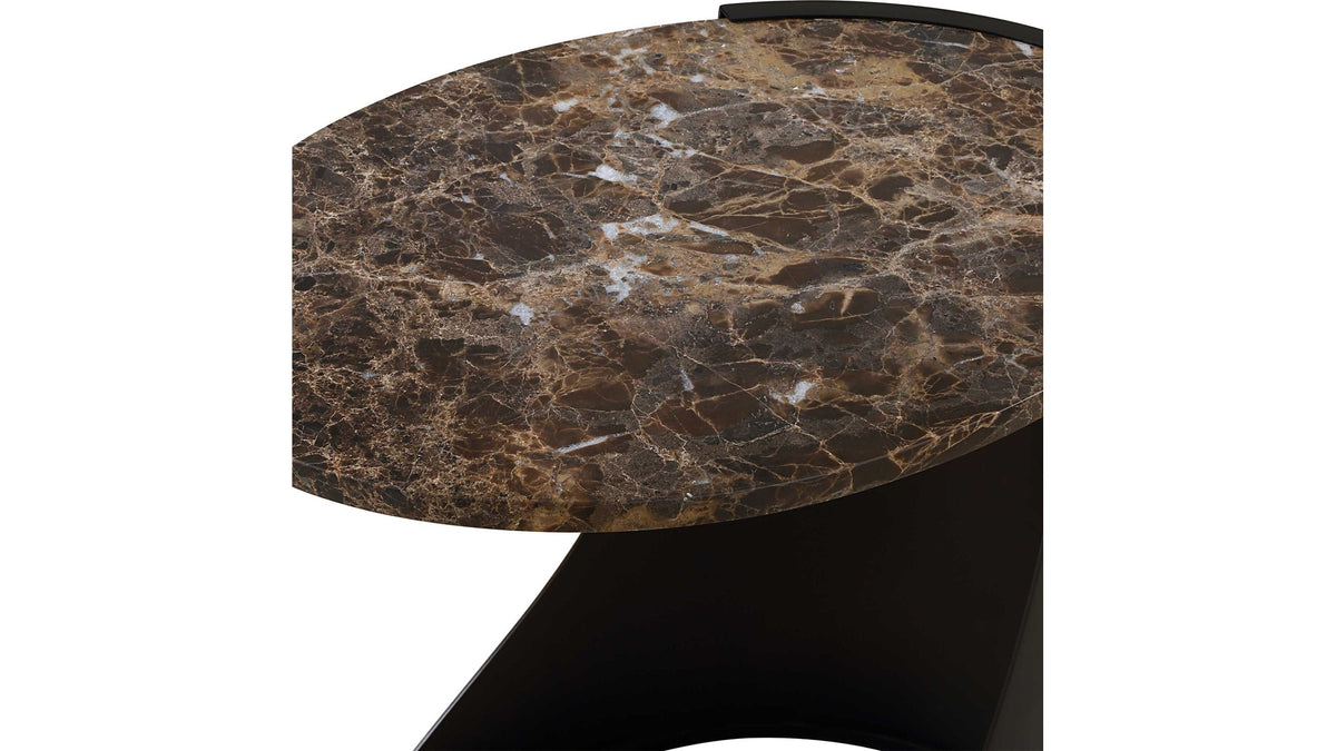 Welling - Modern Metal Side Table - Black