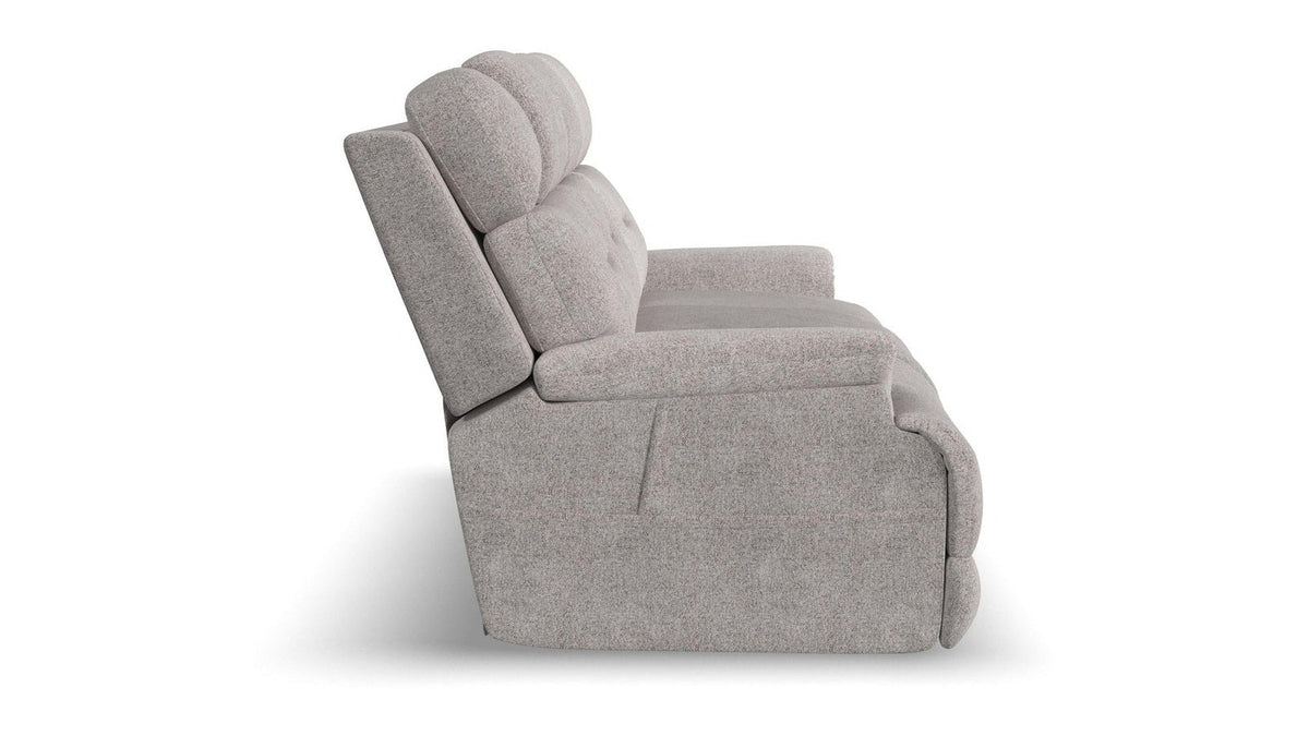 Zecliner Zofa - Power Sleep Sofa With Power Headrests & Lumbar - Dove
