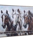 Majestic Framed Canvas - White