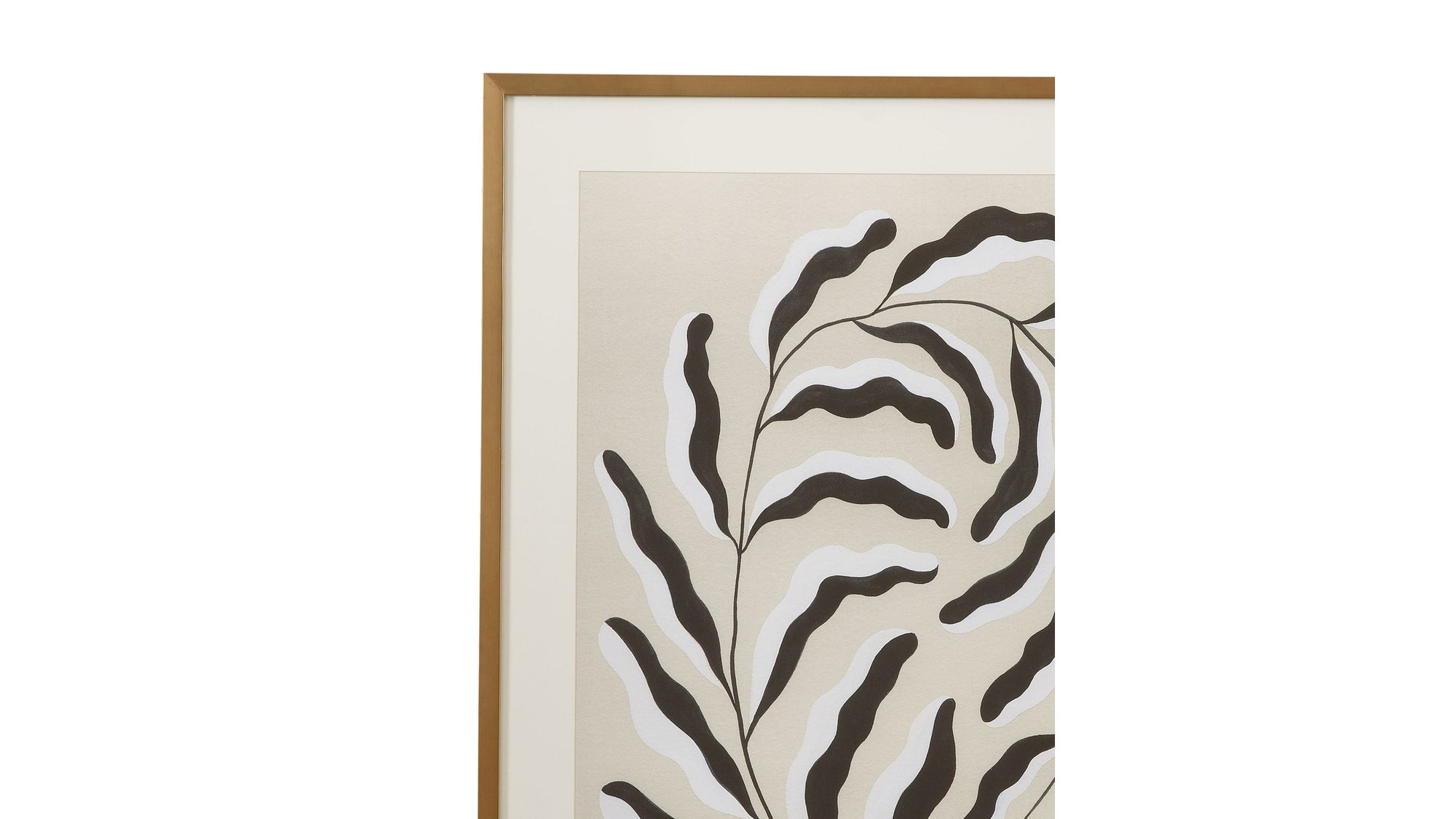 Emerging Weeds I Framed Print - Gray
