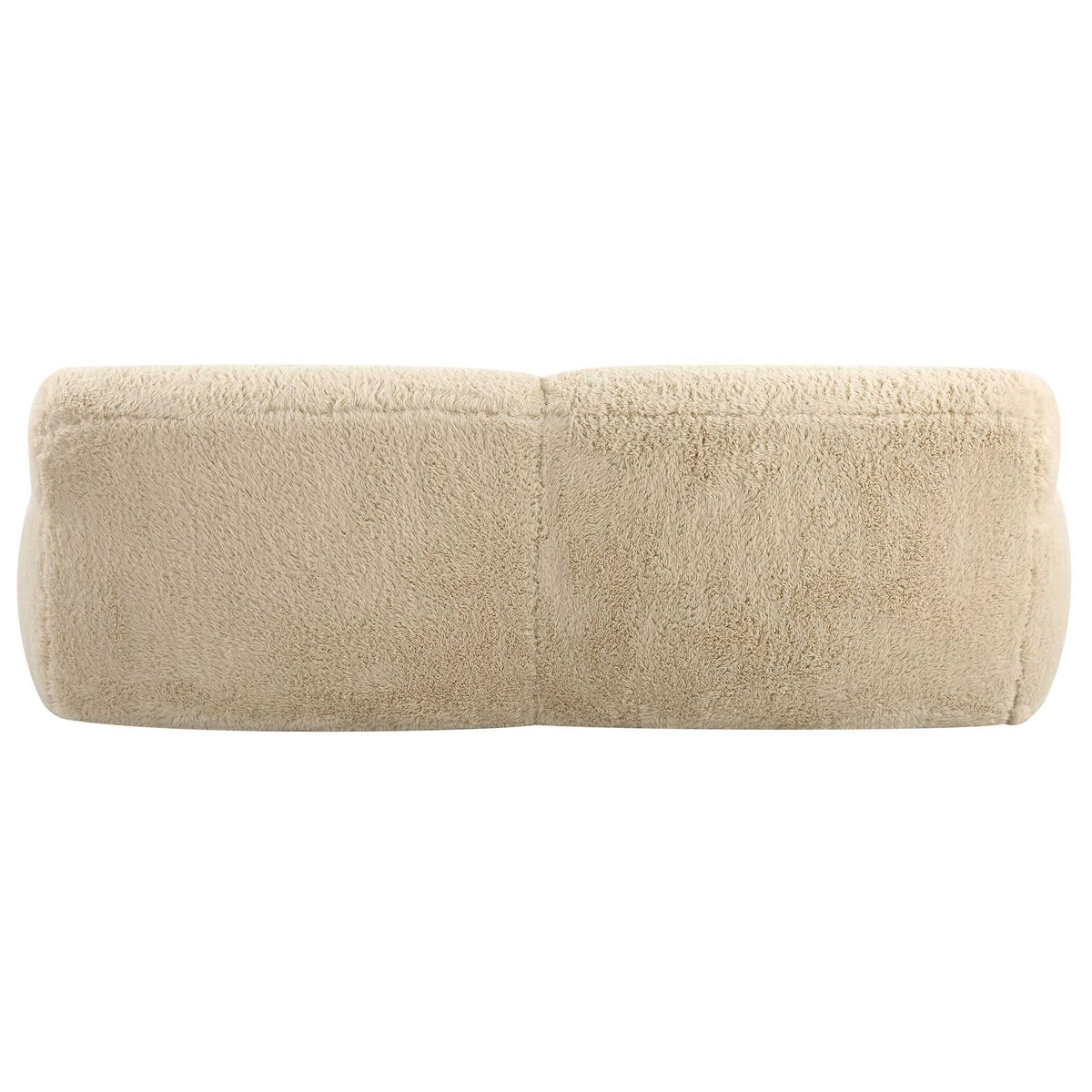Abide - Rounded Sheepskin Sofa - Beige