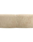 Abide - Rounded Sheepskin Sofa - Beige