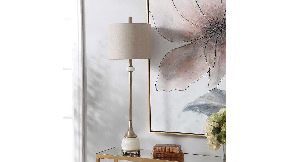 Natania - Plated Buffet Lamp - Brass