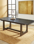 Waterfall - Rectangular Dining Table - Deep Ebony