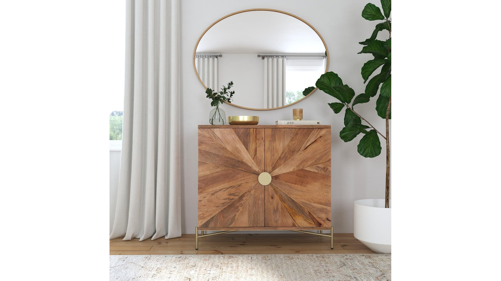Brigitte - Wall Mirror - Gold