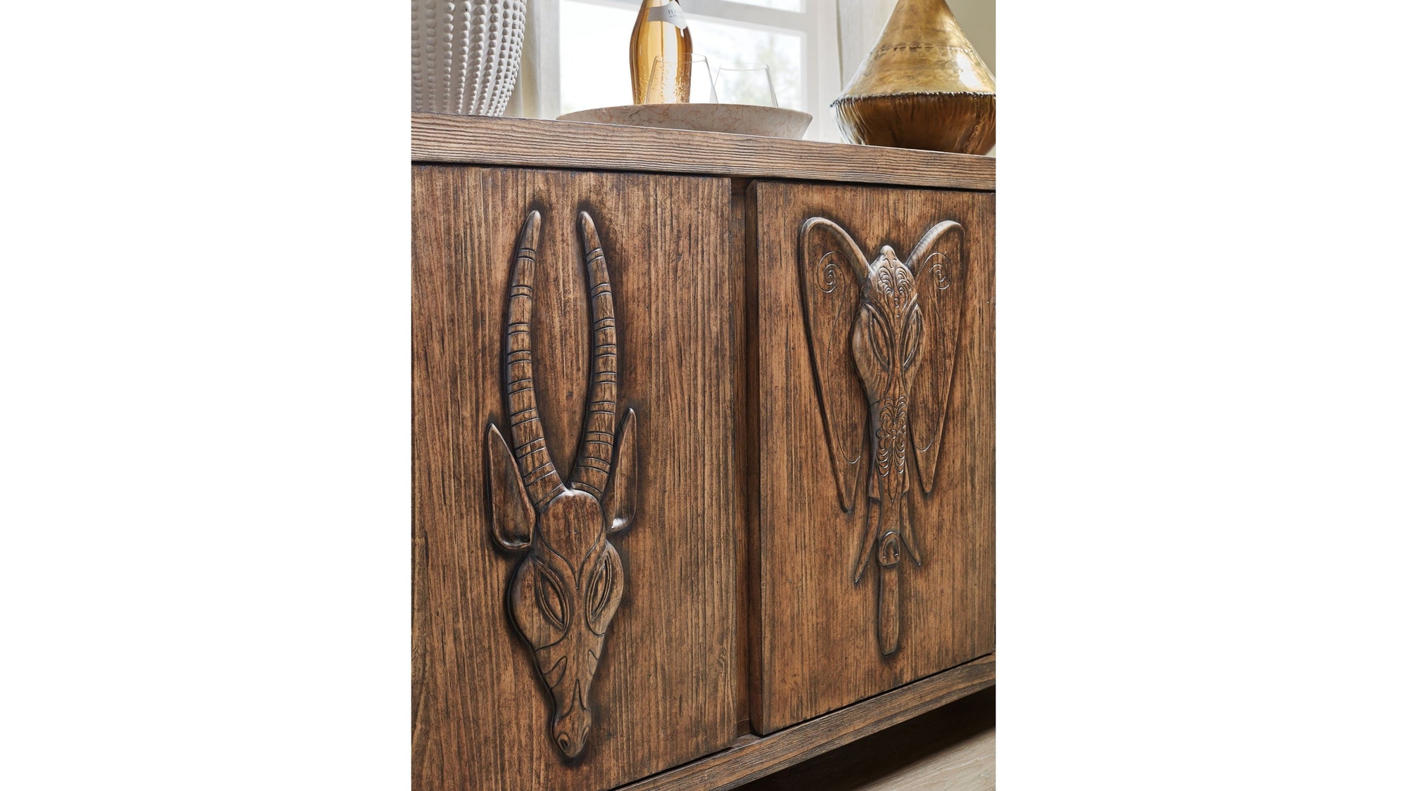 Commerce And Market - Safari Credenza - Dark Brown