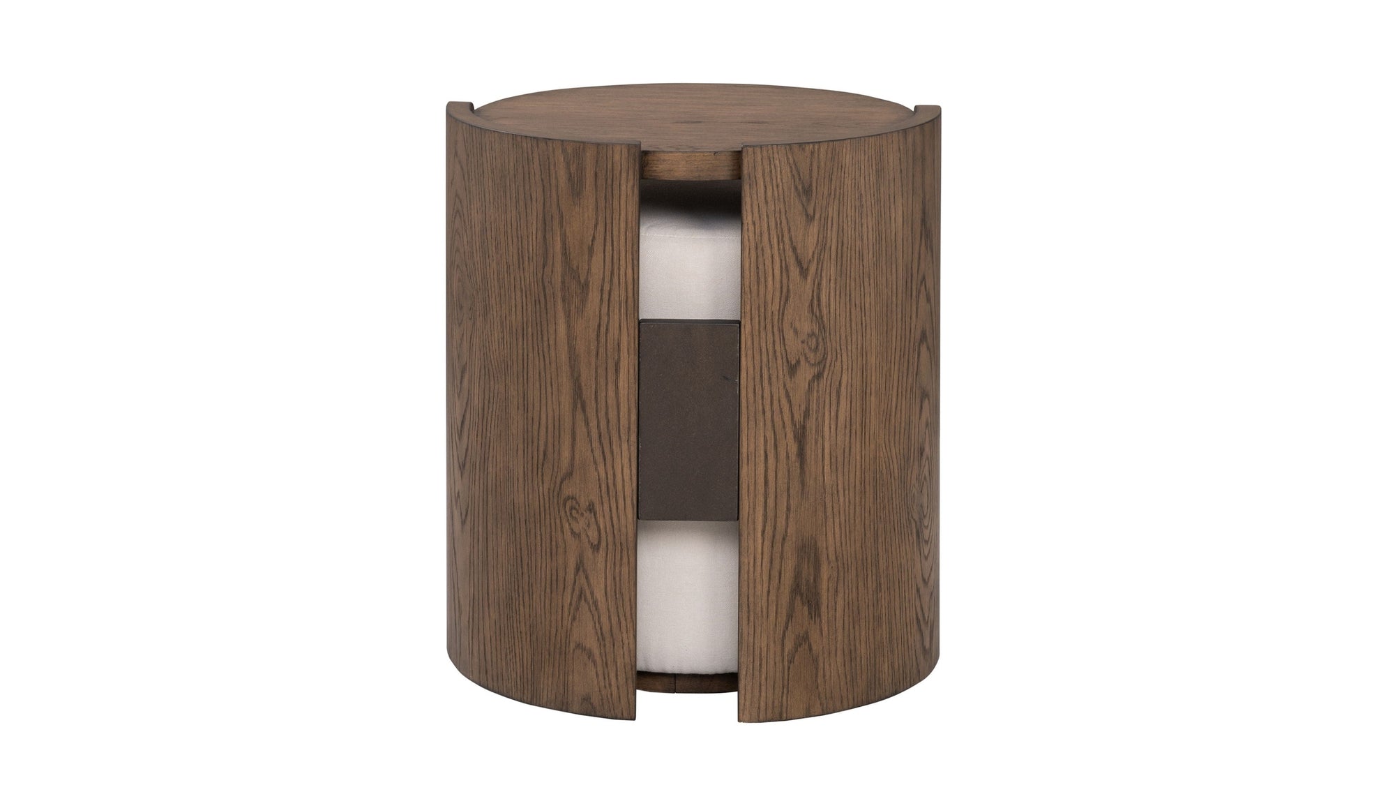 Lyra - End Table - Dark Brown / White
