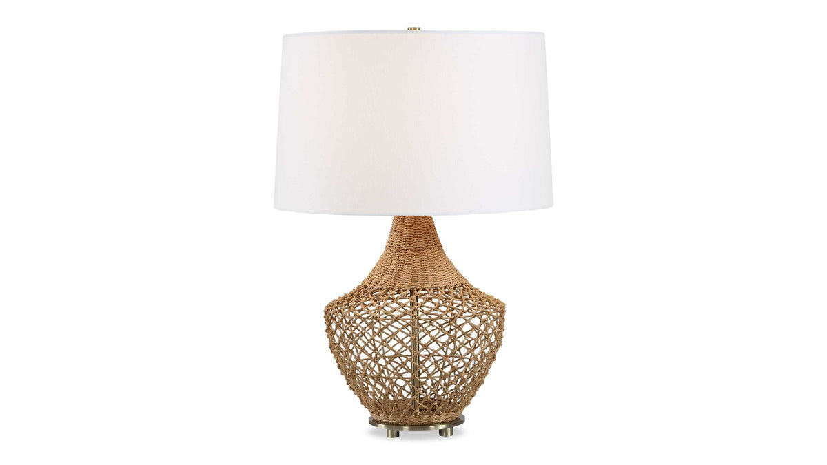 Samori - Rattan Table Lamp - Woodtone