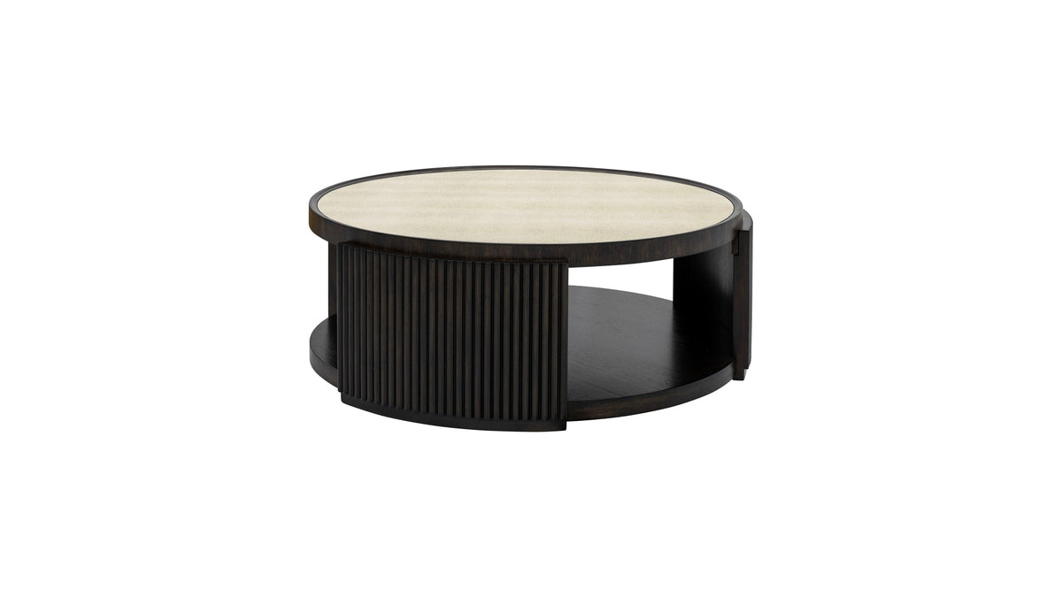 Rivera - Coffee Table - Espresso Oak / Gold