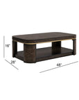 Langford - Coffee Table - Ebony Mappa Burl