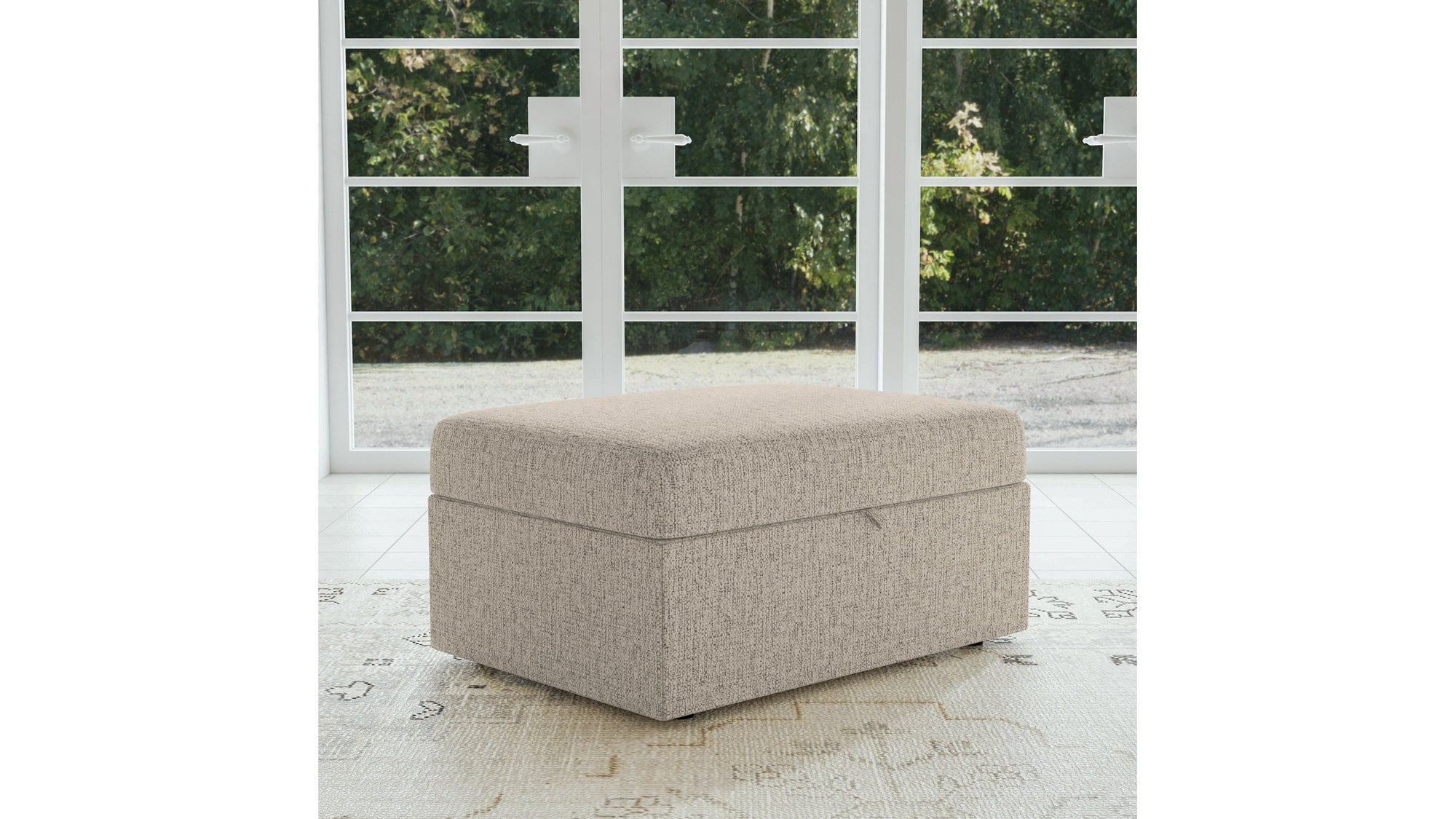 Sky - Fabric Storage Ottoman
