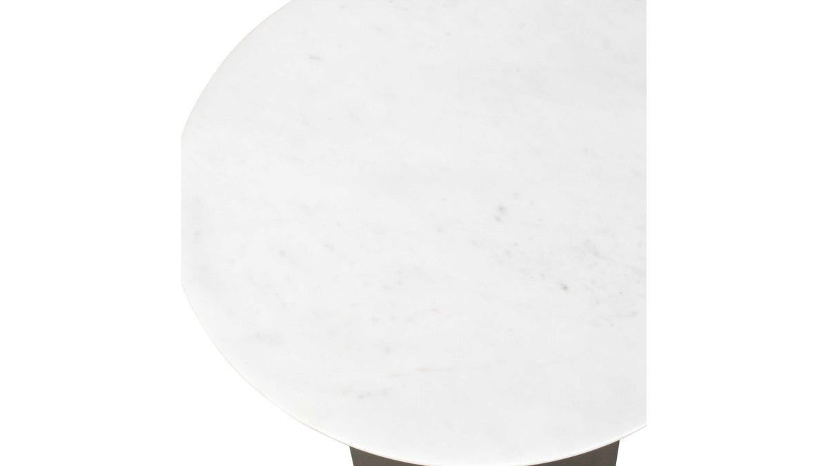Olso - Outdoor Accent Table - Bronze / White