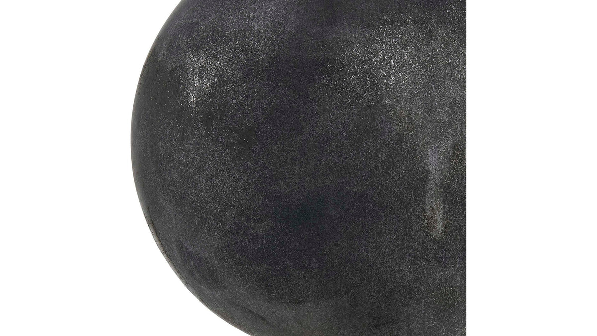 Charcoal Bloom - Indoor-Outdoor Vases (Set of 3) - Black / Gray