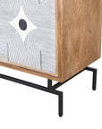 Everett - Server - Rustic Brown Mango / Ivory Bone / Grey Resin