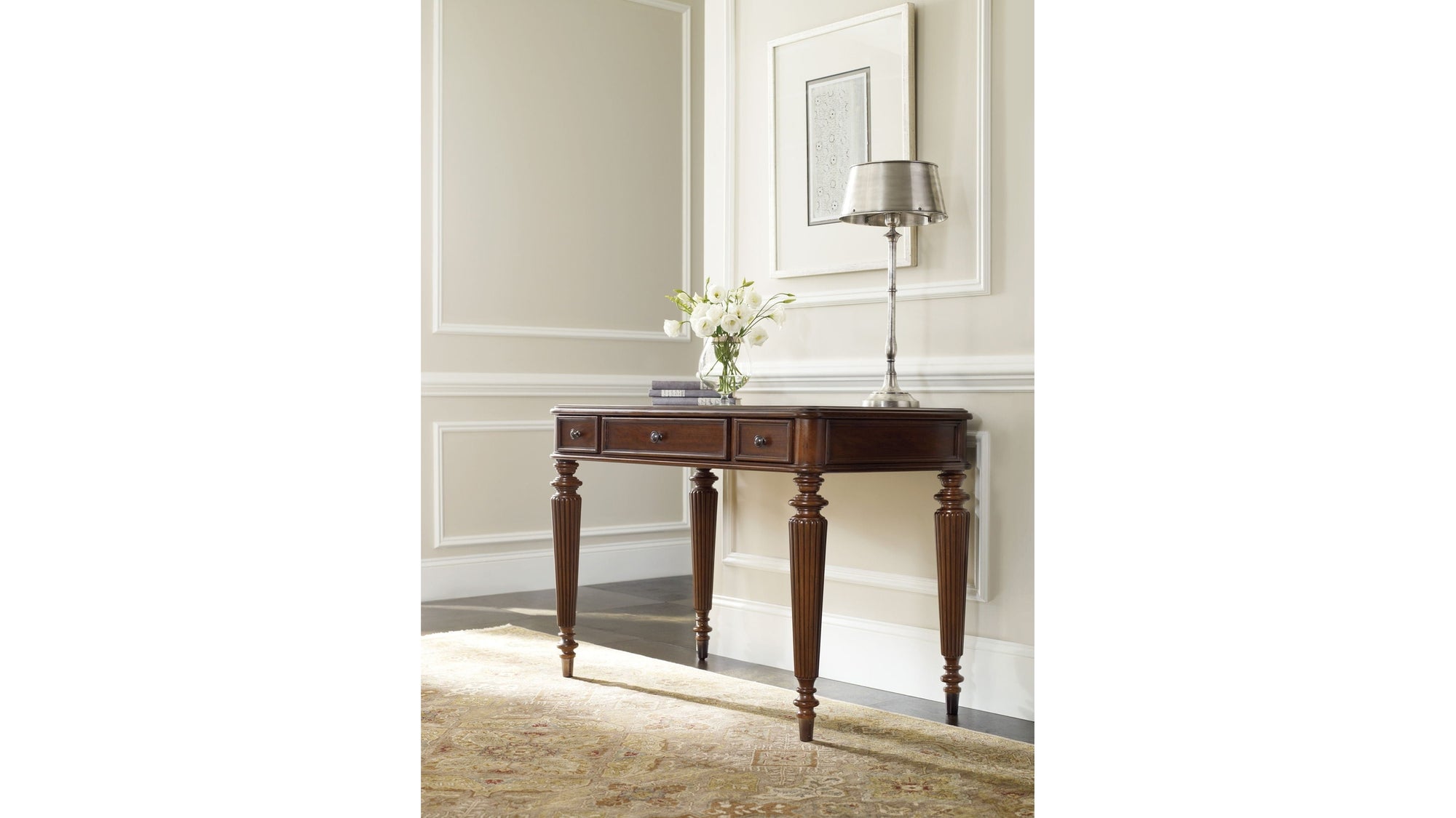 Leg Desk 42" - Dark Brown