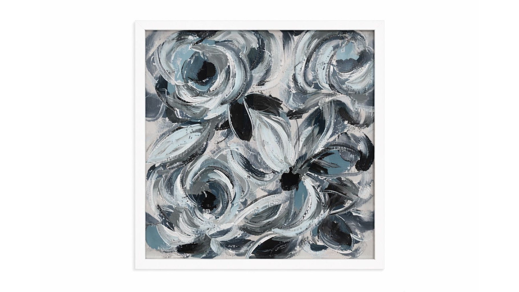 Blossom Blend Framed Print - Blue