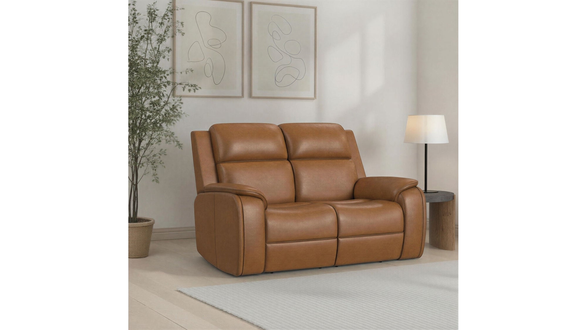 Ziggy - Power Reclining Loveseat With Power Headrest, Lumbar, Heat &amp; Massage