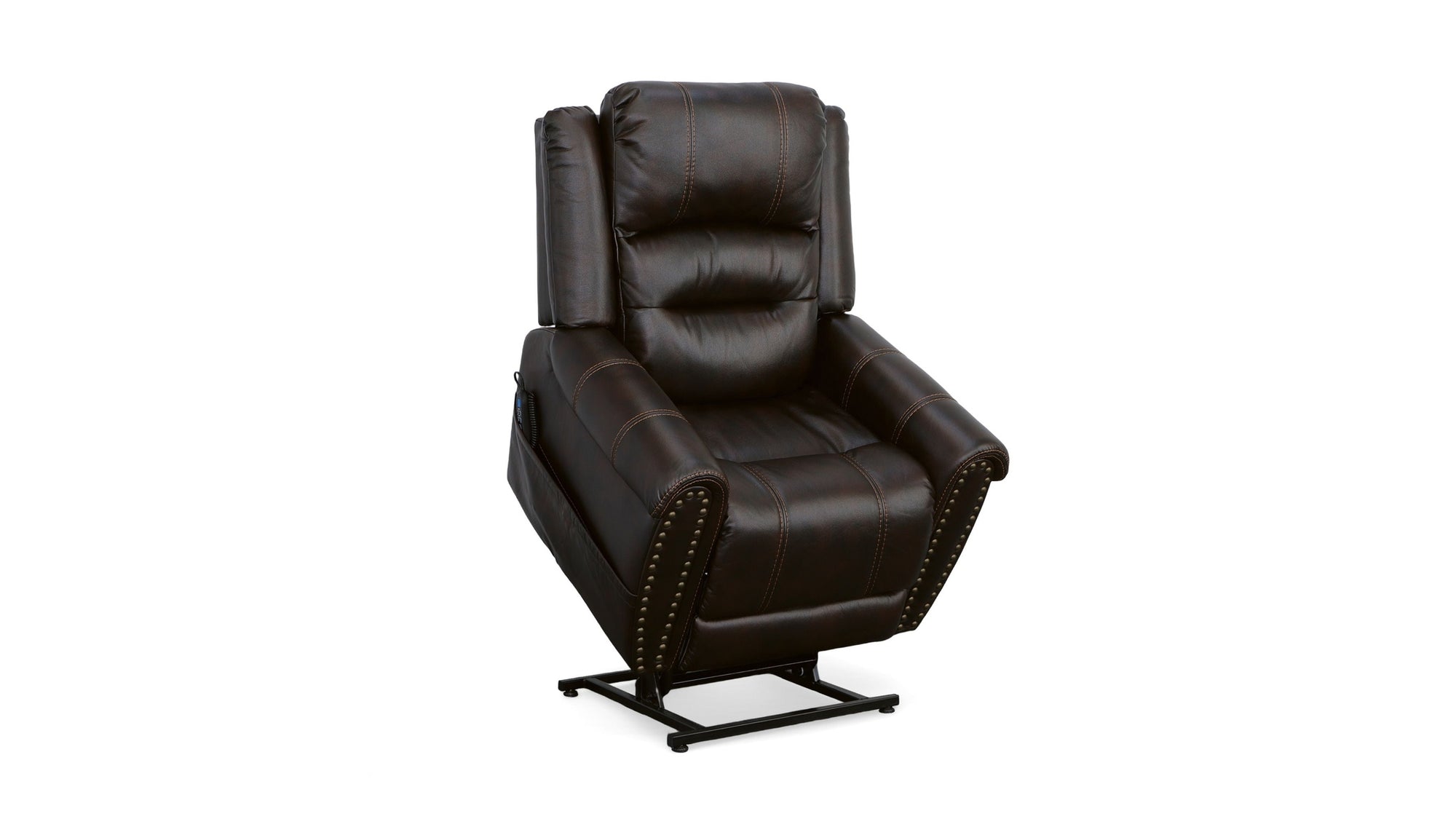 Oscar - Power Lift Recliner With Right-Hand Control &amp; Power Headrest - Molasses