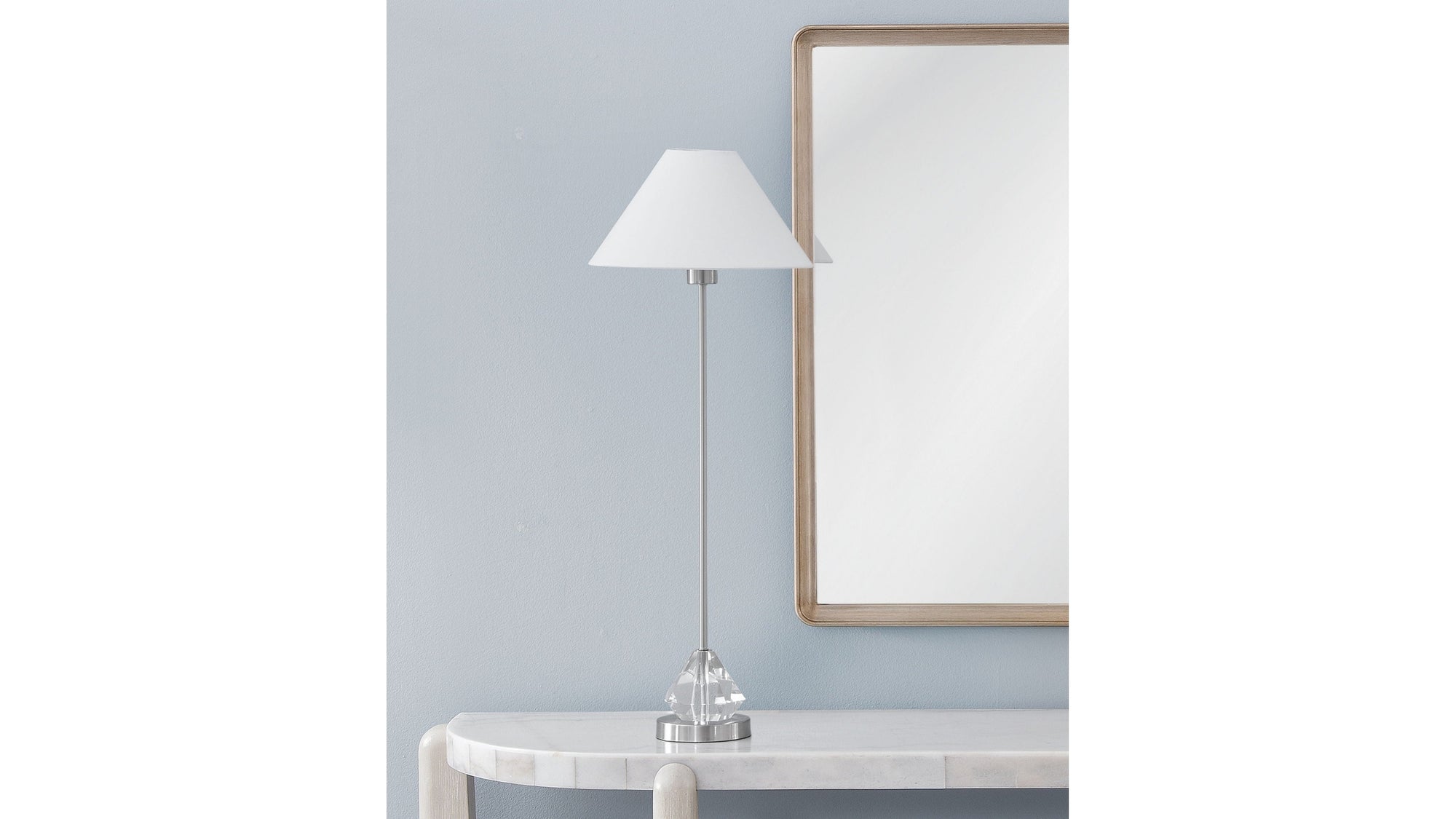 Milford - Table Lamp - Brushed Steel