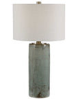 Callais - Crackled Table Lamp - Aqua