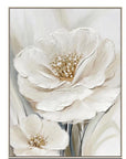 Framed Canvas Radiant Petals - Natural