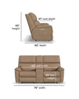 Porter - Power Reclining Loveseat With Console, Power Headrest, & Lumbar