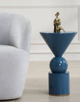Trig - Blue Accent Table