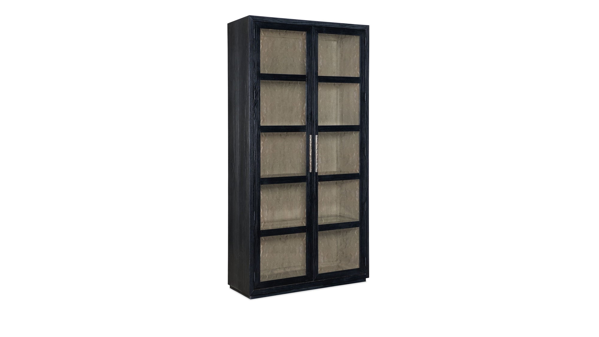 Linville Falls - Shou Sugi Ban Curio Cabinet - Black