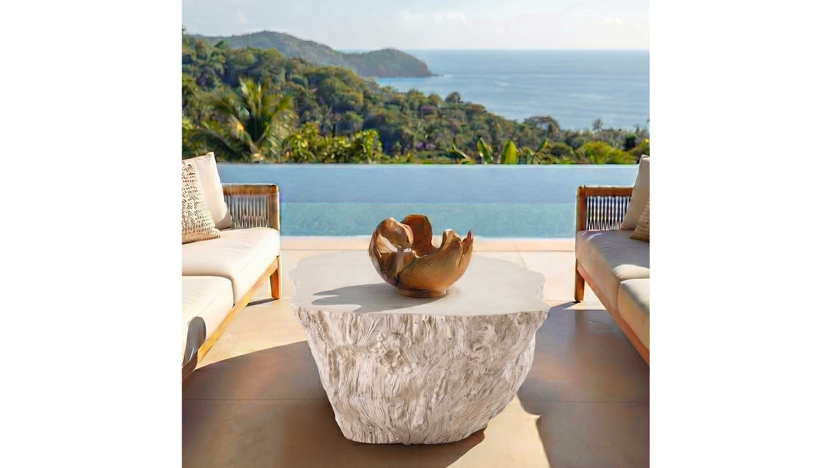 Arbor - Crest Indoor-Outdoor Teak Bowl - Woodtone